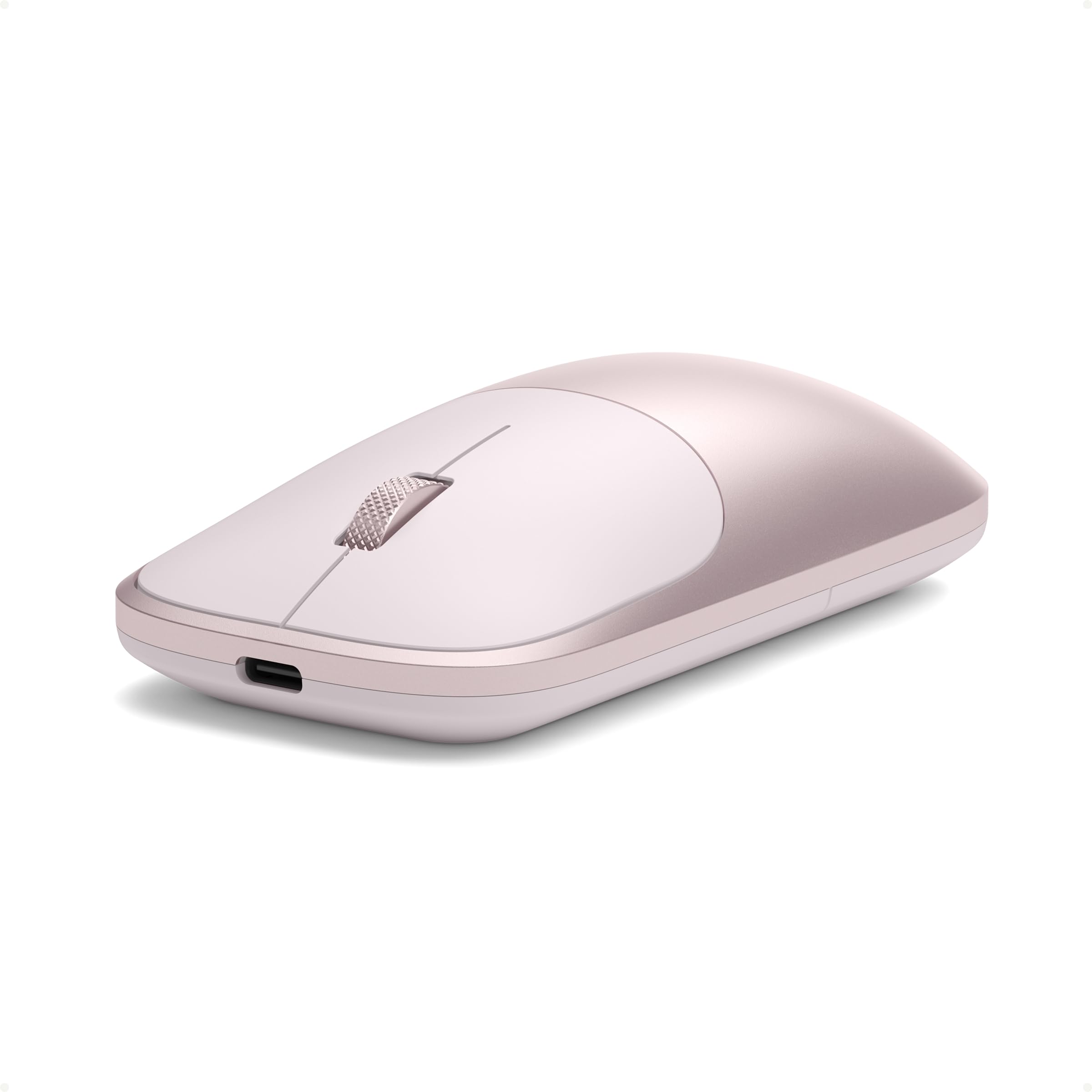 SATECHI Kabellose Maus Slim EX, Bluetooth & 2,4 GHz, Aufladbar, Rosa