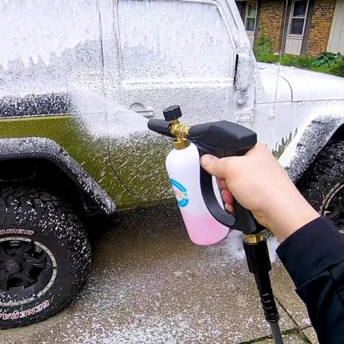 High Pressure Washer Gun 4350PSI Max, Short Nozzle Jet Wash Gun with M22 14MM Hose Interface and Adaptor Compatible with 1/4 inch Quick-Connect Nozzles for Car Washing and Patio Cleaning 6 High Pressure Washer Gun 4350PSI Max, Short Nozzle Jet Wash Gun with M22 14MM Hose Interface and Adaptor Compatible with 1/4 inch Quick-Connect Nozzles for Car Washing and Patio Cleaning - Image 6