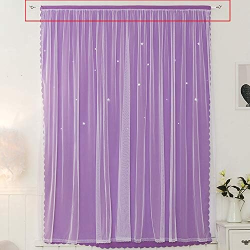 [2 Pack] Net Curtain Wire 3 Metres Long with 4 pairs of Screw Eyes and Hooks by Pinowu (Total 6 Meters)
