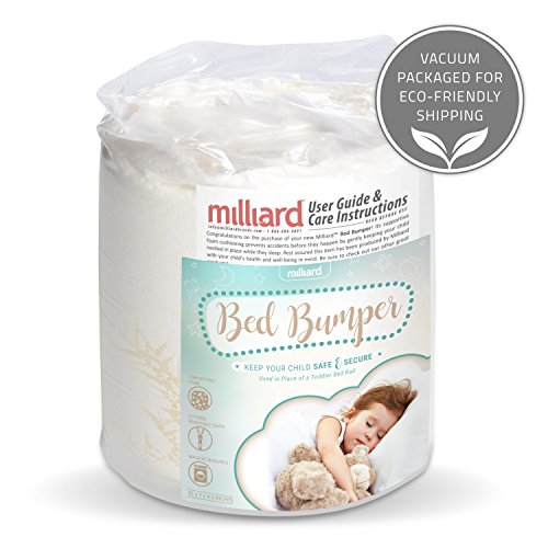 Milliard Bed Bumper (1 Pack) Foam Safety Rail Guard With Non-Slip Hypoallergenic Water Resistant And Washable Cover, Bed Rail For Toddlers, Kids, Adults And Seniors #TOP7
