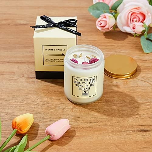 Rosemary+Orange+Sage Scented Candles,Gifts for Women Men,Funny Romantic Gift for Her Him Birthday Anniversary Christmas for Friends Boyfriend Girlfriend Wife Husband BFF Bestie Online Dating Present