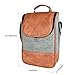 Freshore® Wine Leather Tote Cooler Insulated Bag - Luxury 2 Bottle Carrier Design For Lunch/Travel - Idea Gift For Women/Man (Reserve Place For Corkscrew Opener, Light Brown)