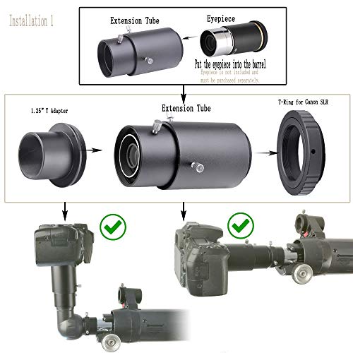 image for Starboosa Variable Extension Telescope Camera Adapter - for Canon SLR 