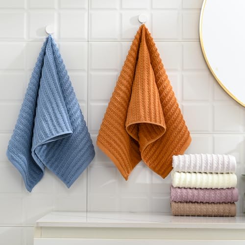 Toalla de mano sense gnosis de algodón selecto con acabado texturizado premium 8
