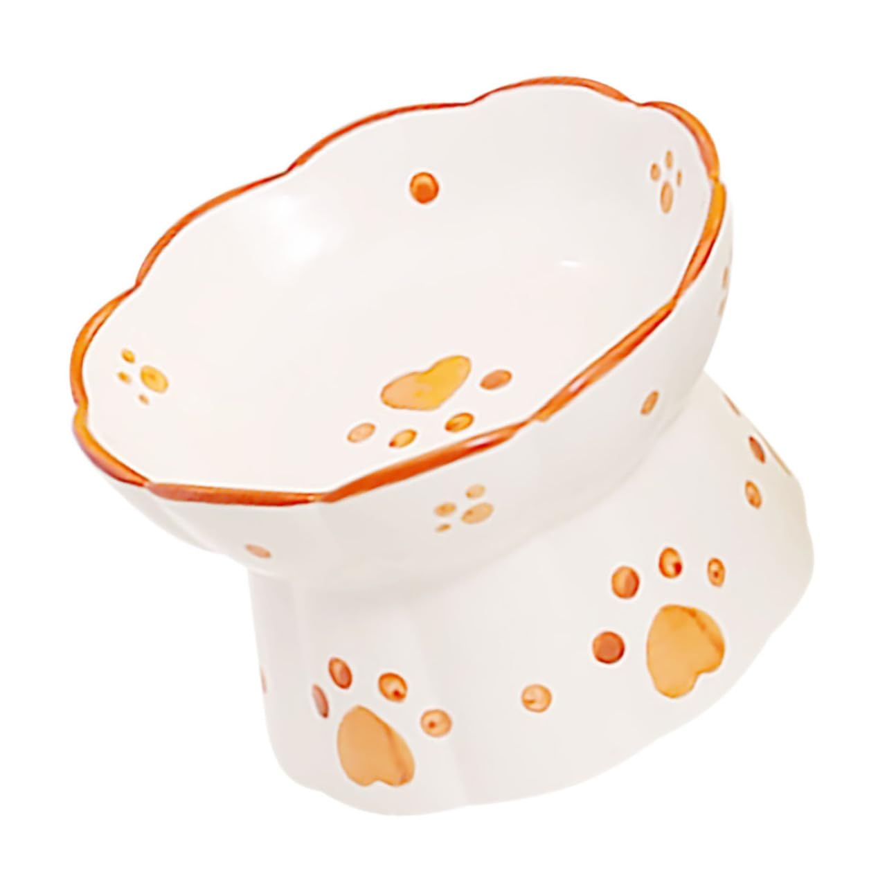 Supvox 2stücke Kerntyp Ergonomischer Katzenfutternapf Keramik Mit Erhöhtem Design Für Bequemes Fressen Und Trinken Für Katzen Und Kleine Hunde