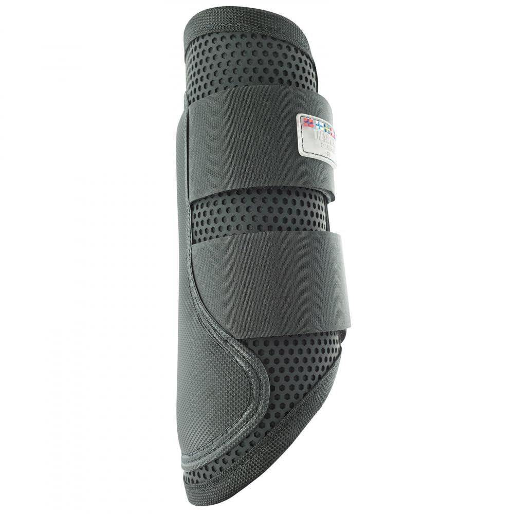 HORZE Impact Dressur Fesselkopfgamaschen, Schwarz, L
