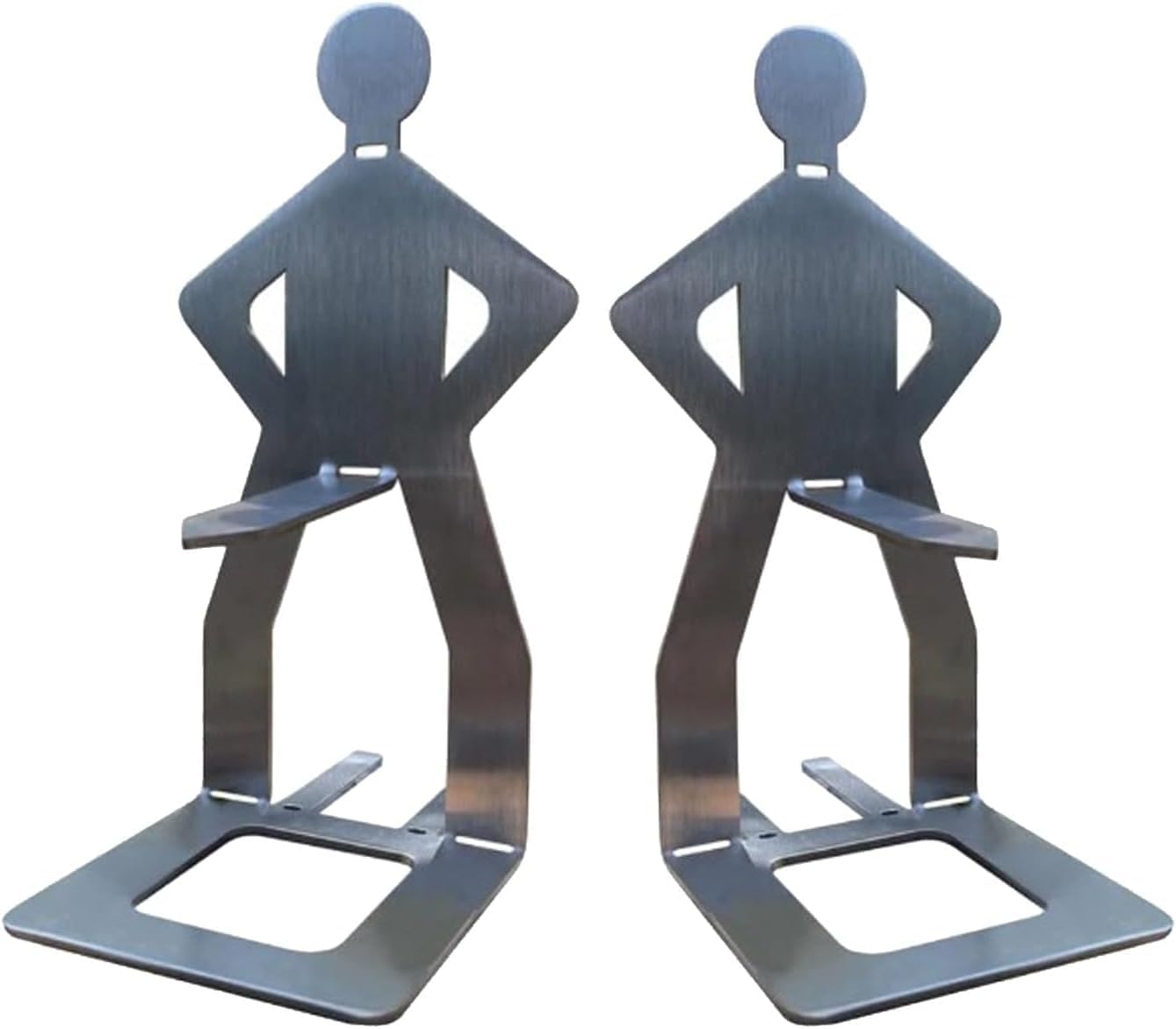 ANIS・KEBBR Funny Man Shaped Stainless Steel Hot Dog BBQ Rack 2PCS