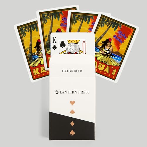 Lantern Press Kauai Hawaii juego de 52 cartas Poker miniatura 6
