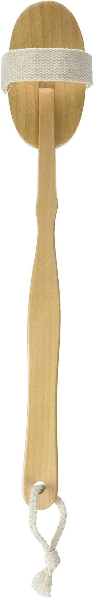 Lot of 2 Wood & Natural Bristles Detachable handle Back Brush-WOW 50% Off!