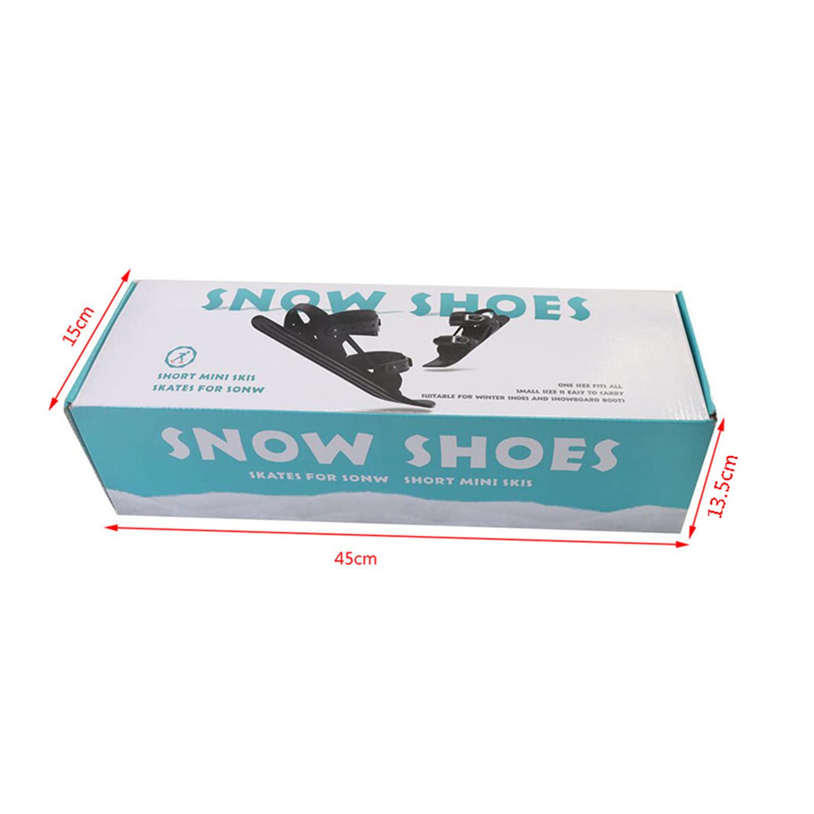 Mini Patins de Ski extérieur Voyage de snowblades Chaussures Portables Chaussures de Patins durables pour l'hiver extérieur