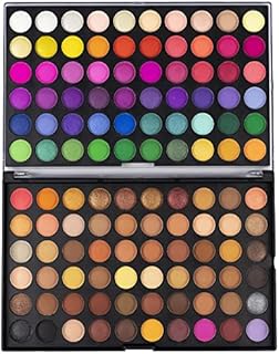 LaRoc 120 Colours Tones Eyeshadow Eye Shadow Palette Pallet Makeup Make Up Professional Pigmented Shimmer Matte MUA Artist Gift Box Set Kit, Summer/Natural Fusion Tones