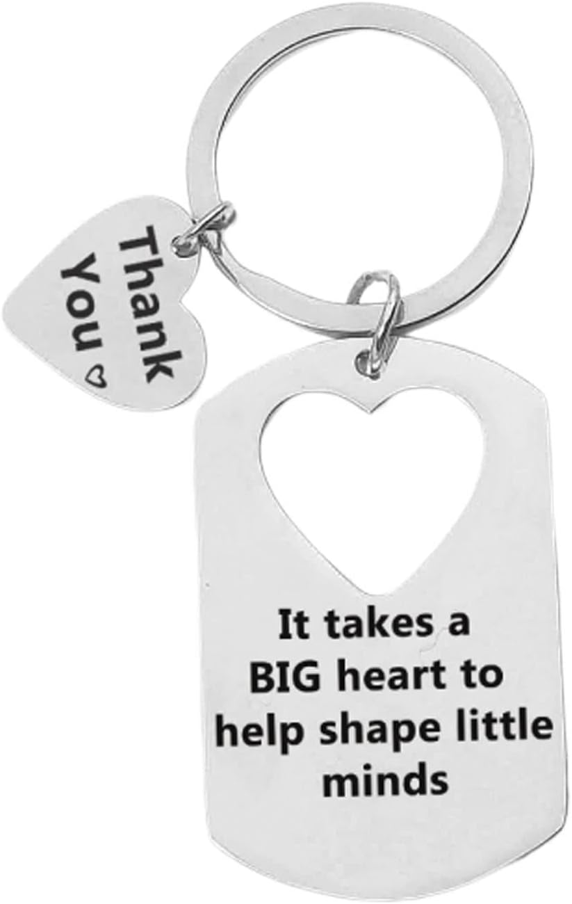 Key Chain Silver, New Home Keychain Engraved It Take A Big Heart.. Stainless Steel 80X30MM for Men Women Friend