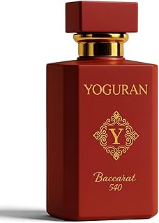 Baccarat 540, Extrait de Parfum, Inspired by MFK Baccarat Rouge 540,%30 Essential Oils, Strong & Long Lasting, For Men & Women, Luxury Fragrance, 100 ml (3.38 fl.oz.)