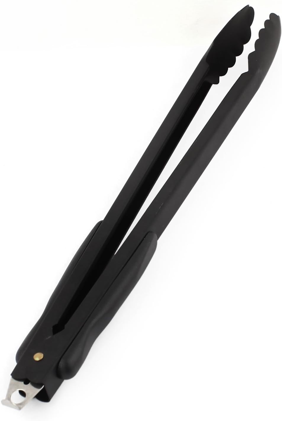 Stainless Steel Kitchen Salad Ice Cake Bread Food Tong Clip 35cm Black Tongs Tongs