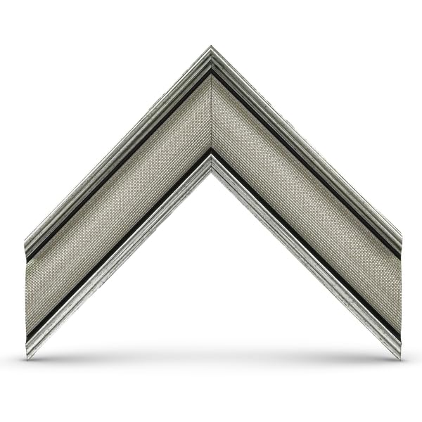 Industrial Nickel 43" Slim Deco TV Frame - Compatible ONLY with Samsung The Frame TVs (Fits 2021-2025, LS03A, LS03B, LS03C, LS03D, LS03FA)