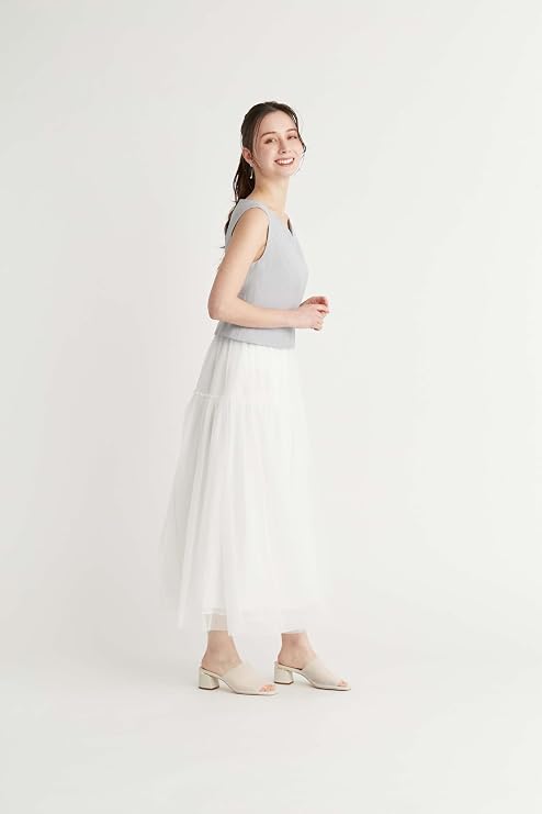 セルフォード　ハートネックチュールドレス　グレー Amazon.co.jp: [セルフォード] ハートネックチュールドレス CWFO252302