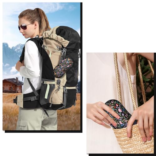 Image of FINTIE Sunglasses Case, Hard EVA Shell Shockproof Sport Glasses Case with Metal Carabiner Travel Zipper Eyeglasses Holder