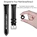 Maledan Compatible with Fitbit Versa 3/Fitbit Sense Bands for Women Men, Top Grain Leather Band Replacement Wristband Slim Strap for Fitbit Sense & Versa 3 Smart Watch, Black