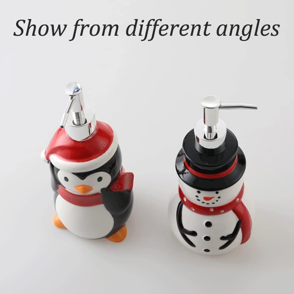 Soap Dispenser Soap Dispenser Cute Unique Ceramic Soap Pump for Home Bathroom Children's Room Refillable Lotion Dispenser 14.5 Oz / 430 Ml Exquisite
