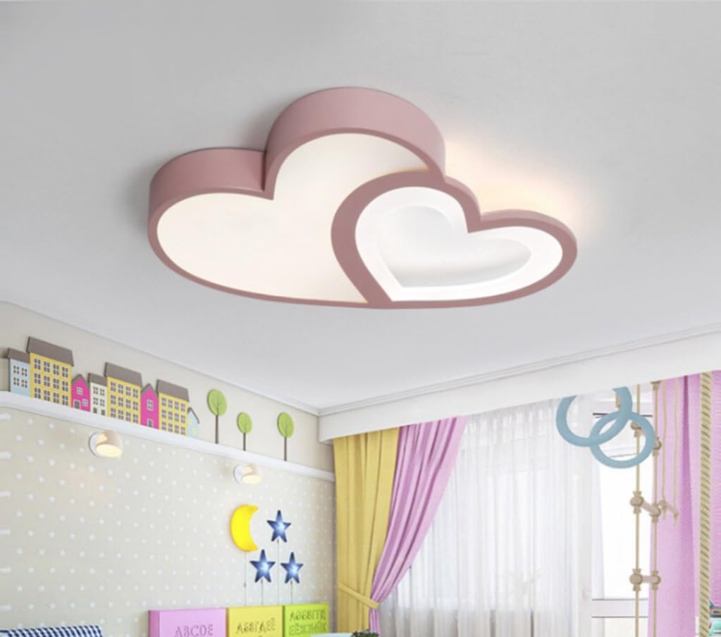 LED Deckenleuchte Kinderzimmer Lampe Decke Love Deckenlampe Deckenleuchten Für Kinder Mädchen Babyzimmer Jugendzimmer 60cm,3000-6000K (Color : Blau)