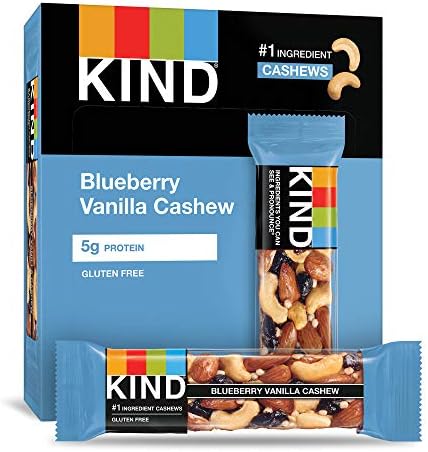 KIND Blueberry Vanilla & Cashew, 8.4 Oz (Pack Of 6)