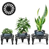 Jotboom 3-Pack Metal Plant Stands