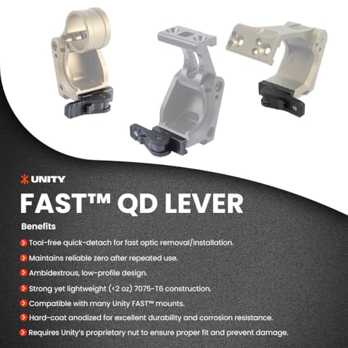 Levier LA385 Fast Unity Tactical QD pour montage rapide ADM - 5