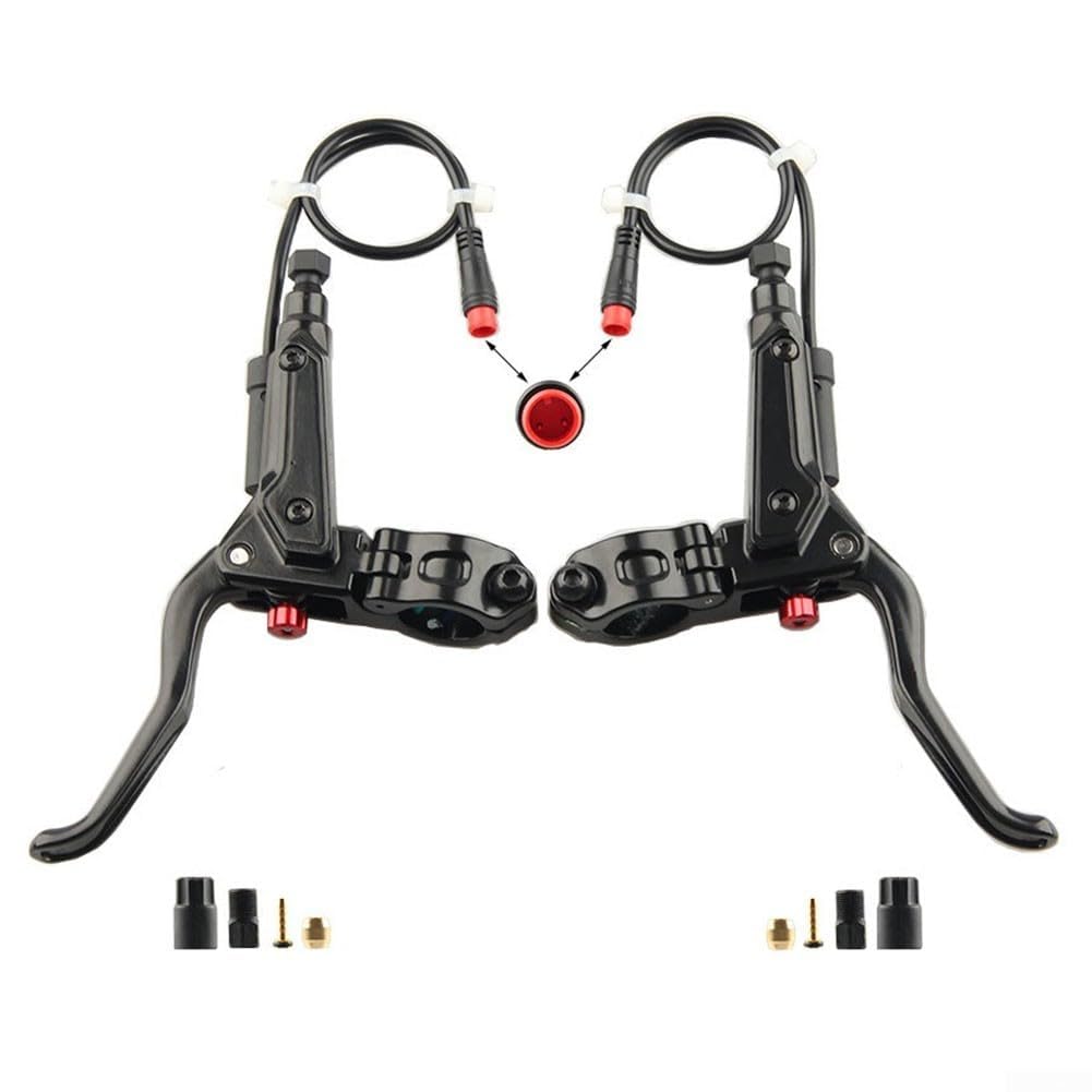 1 paire de leviers de frein hydrauliques pour vélo électrique - 2 broches - 3 broches - Pour moteur Bafang (2 broches)