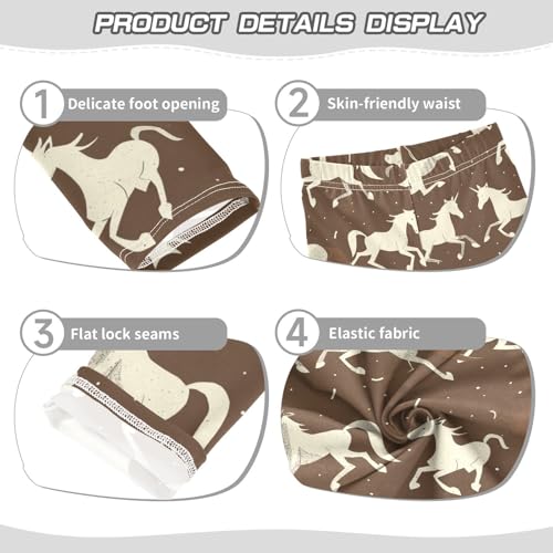 Girls' Leggings Horses Brown Kids Yoga Tights Pants 1 Pack 208586273