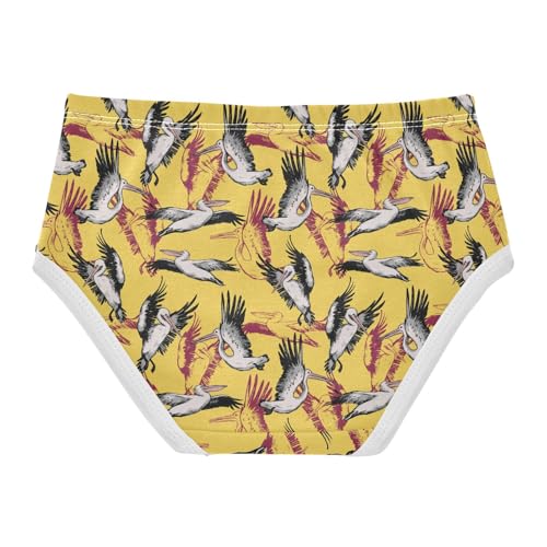 Girls' Underwear Yellow Crane Cotton Stretch Comfort Toddler Panties2
