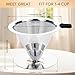 Premium Pour Over Coffee Dripper with Reusable Stainless Steel Filter – Portable, Easy Clean Coffee Maker for Single Cup Brewing – Ideal for Home, Office, Camping