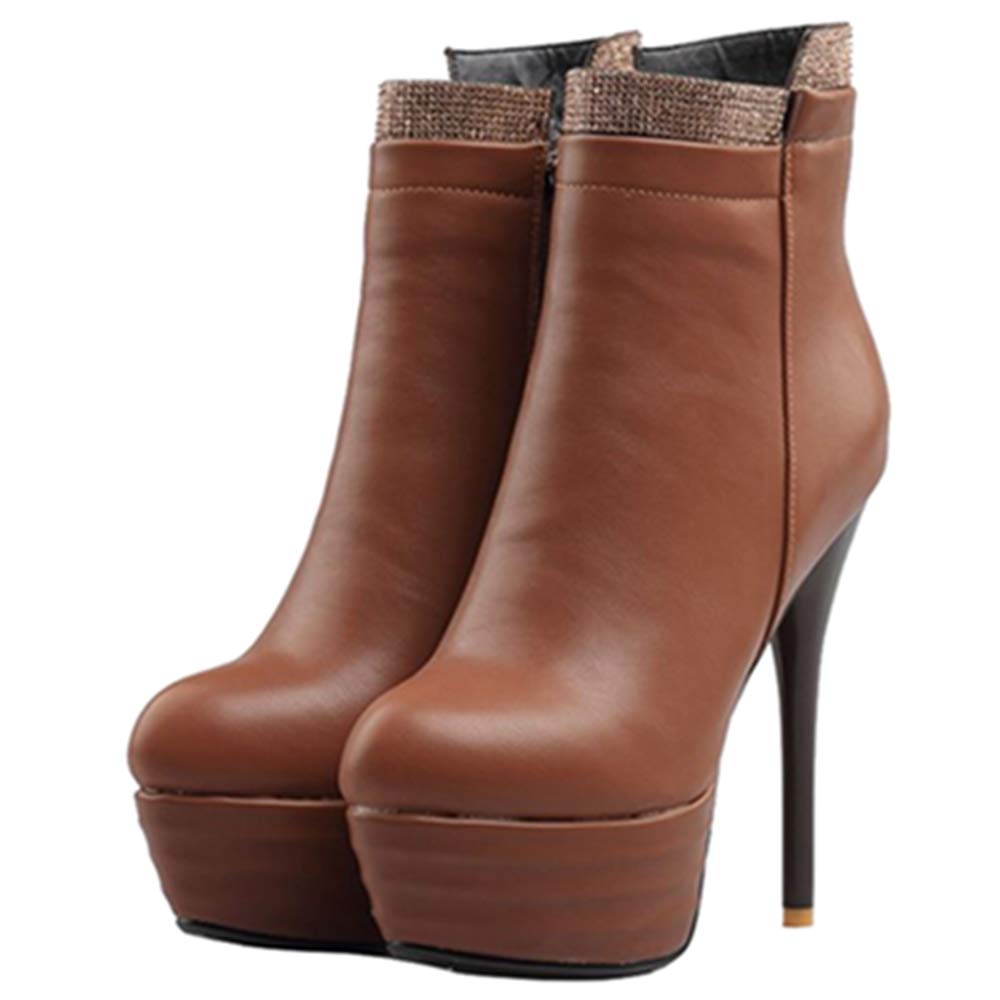 Damskie kozaki z krótką cholewką z obcasem Stiletto
