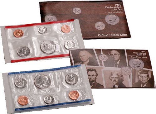 1985 US 10 Piece Mint Set in original packaging from US mint Uncirculated