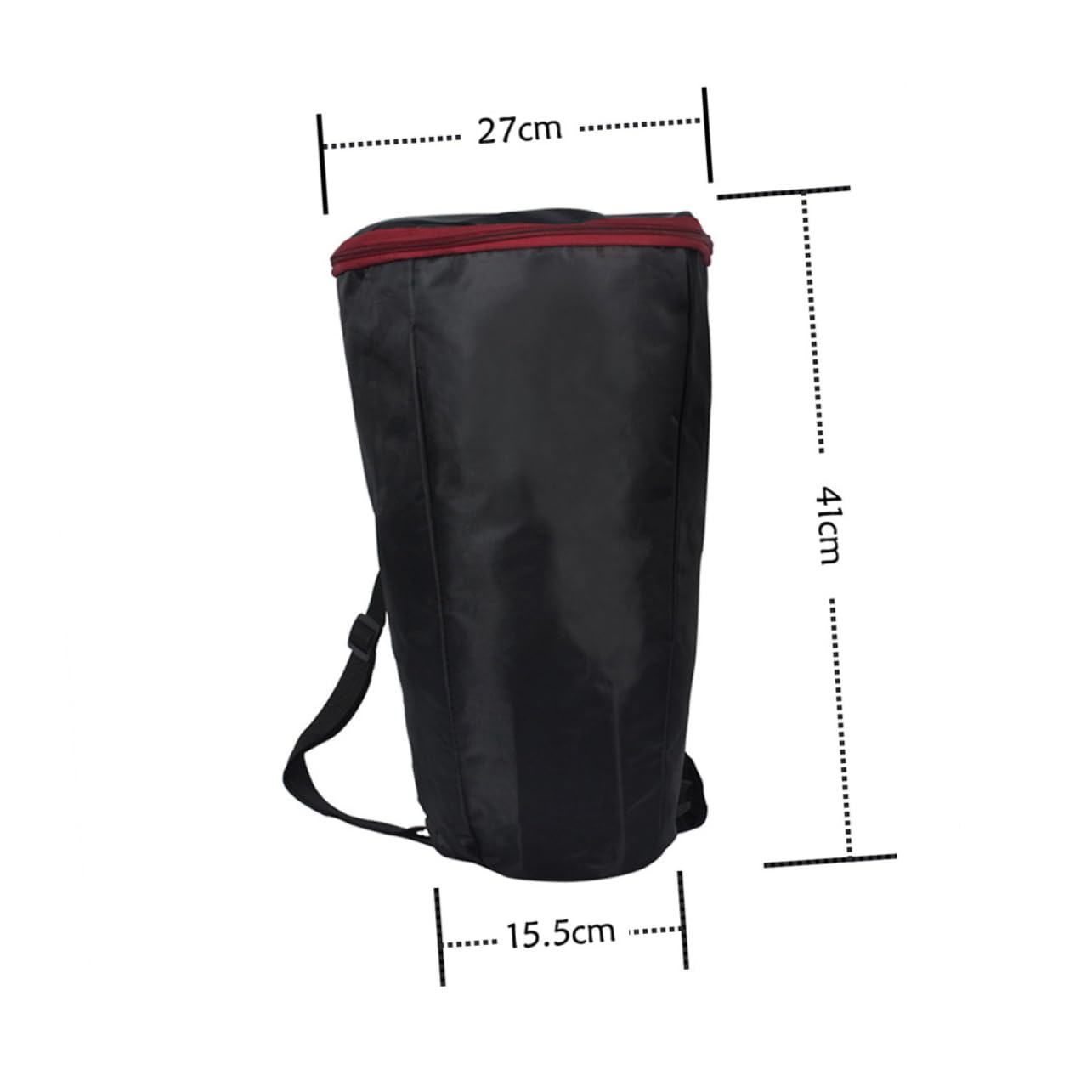 SUPVOX 8 Inch African Djembe Drum Bag Backpack Waterproof Case for Drums Carry Bag Zippered Cover (african Black) Random Color