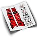 Adesivi forcella ROCKSHOX Lyrik Select Plus 2021 WP372 rosso fluo