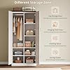 ModernMate Armoire Wardrobe Closet, 72" Tall Wood ... #4