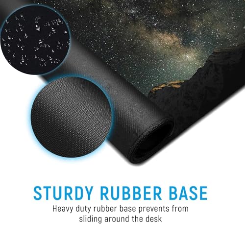 Image of Gaming Mouse Pad XL Extended Large | with Non-Slip Rubber Base, Waterproof & Durable Desk Mat for, Office & Students | Laptop & PC Pad | 60x30cm