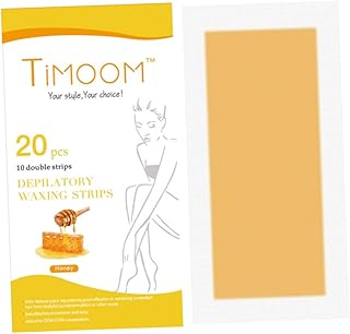 minkissy 20 Peças Tiras De Cera Para Remoção De Pelos Tiras De Cera Para Remoção De Pelos Faciais Tiras De Cera Não Tecidas Tiras Descartáveis De Papel Para Remoção De Pelos Creme