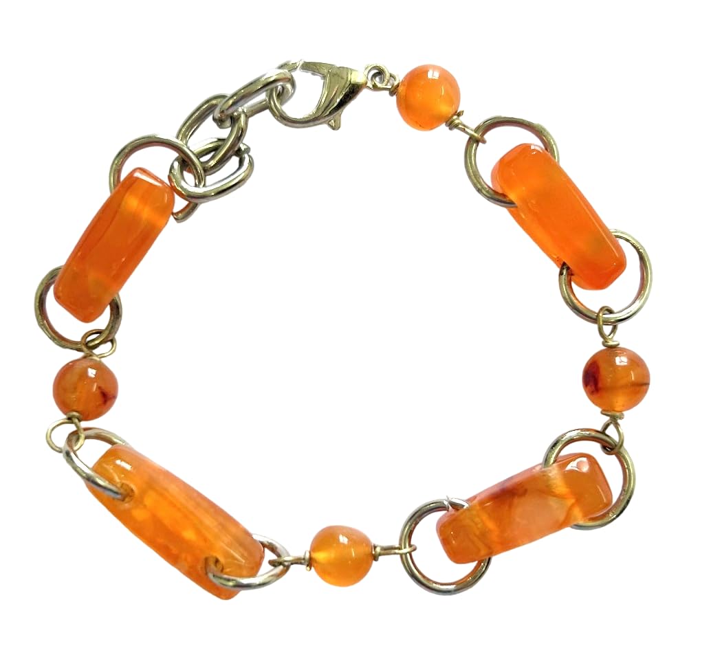 Beautiful Carnelian 7 Inch String Crystal Healing Fashion Accessory For Men Women Gift Handcrafted