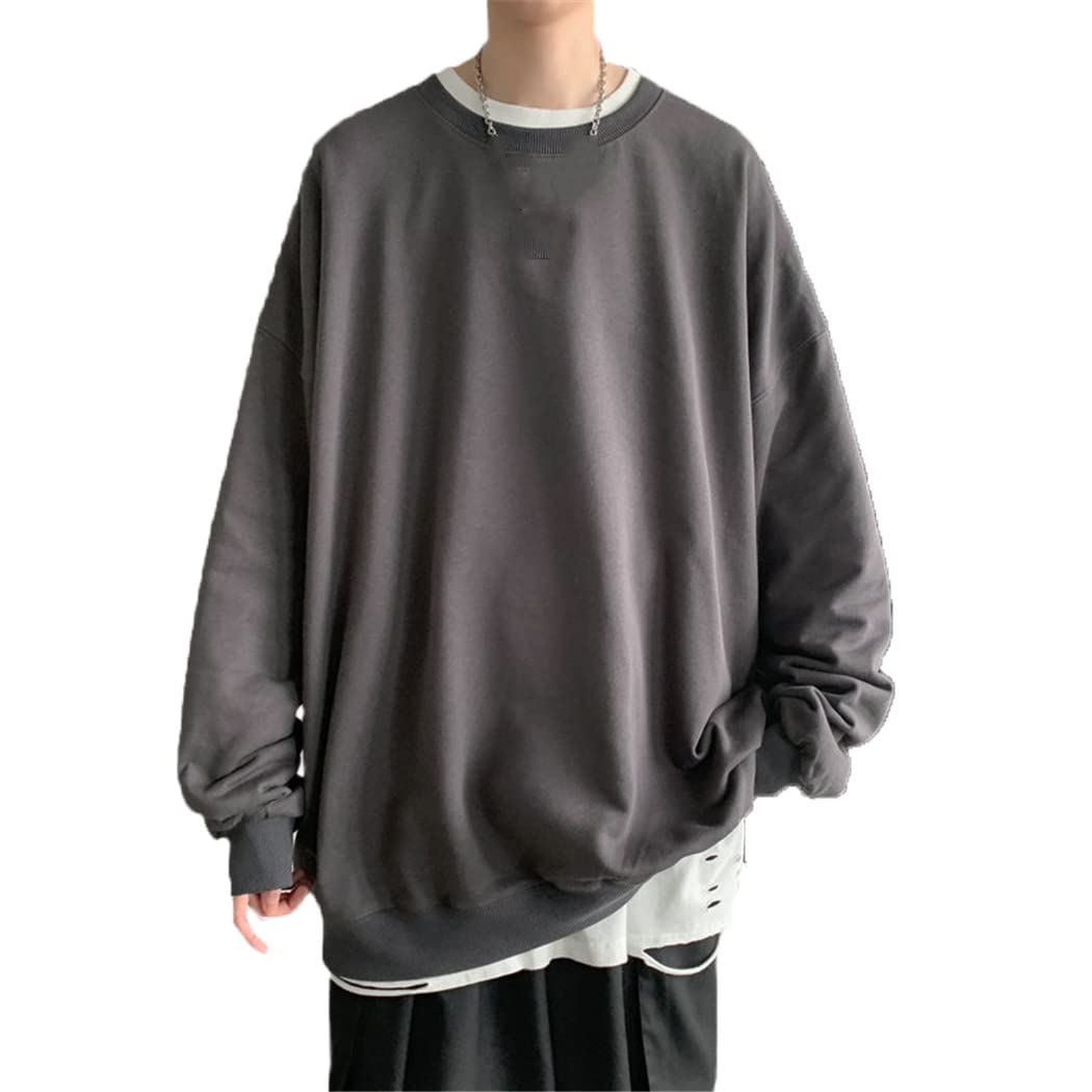 Uomini Nero Bianco Felpe Con Cappuccio Hip Hop Punk Pullover Streetwear Casual Oversize Coreano Harajuku Felpa, 6, XXL