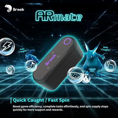 Image of Brook AR Mate Auto Catcher with Keychain - Wearable Pokemon GO Auto Catch & Auto Spin Accessory for iOS, Smart Roam AR Game Device, App Control for iPhone