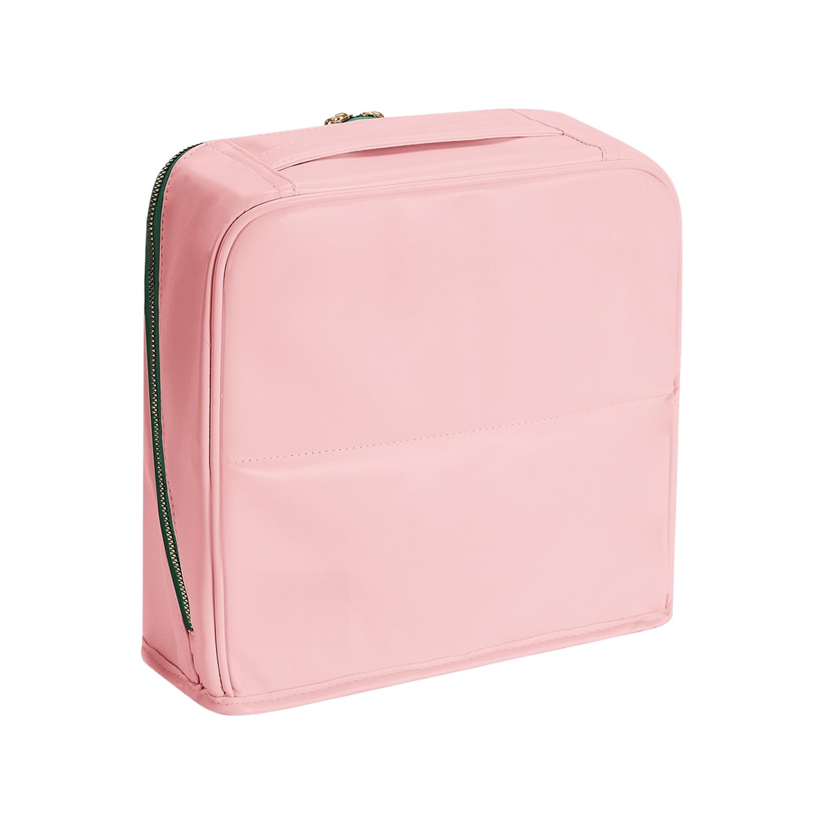 APGLSXY Hanging Luggage Cosmetic Storage Bag Leather Travel for Makeup Skincare Jewelry Large Capacity Waterproof Leather Cosmetic Bag with Handle
