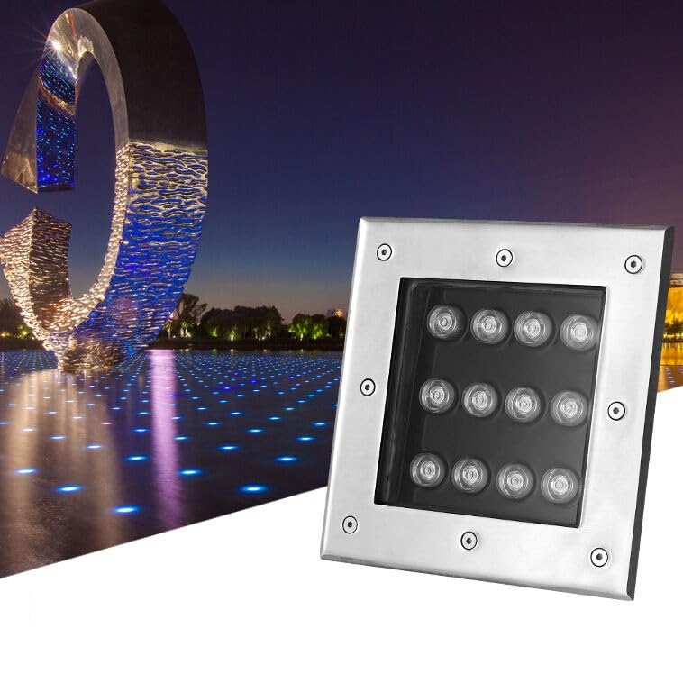 Focos enterrados impermeables IP66 TTDGYYXW Luces de suelo 6W resistentes para caminos