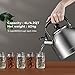 MAXCOOK 4.2 Quart/4L Stainless Steel Whistling Tea Kettle,Brushed Satin, Suitable to Boiling Water & Tea on Induction Stove, Gas Stove Top