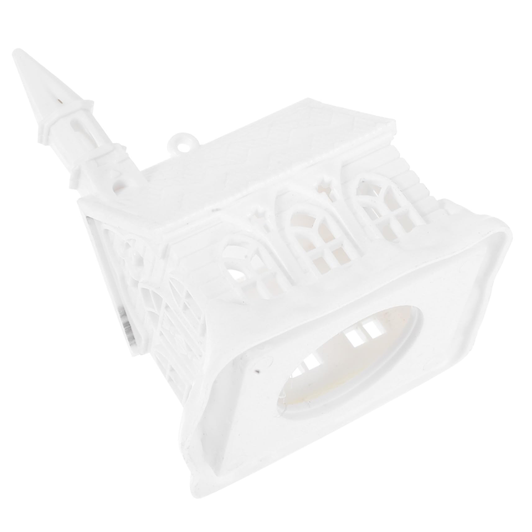 BEBEMOKO Unfinished House Model Cute Blank Decoration for Christmas for Desktop Village for Creative Play and Festive Decor