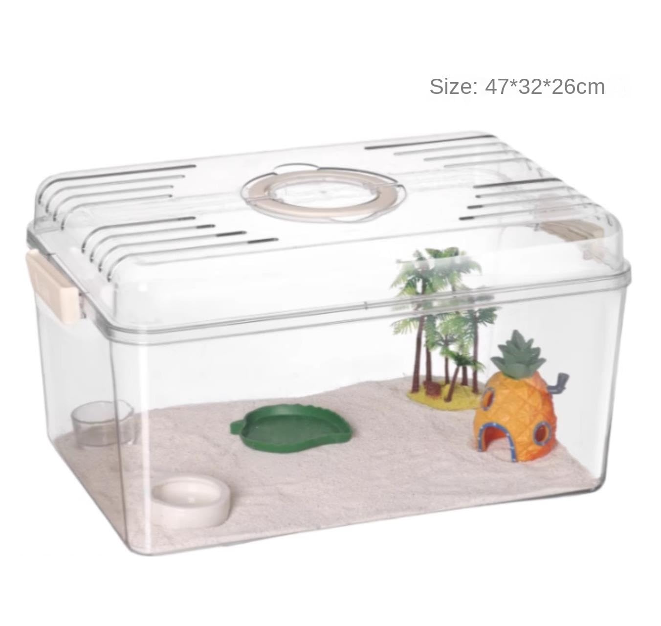 Zestaw do hodowli gadów z akrylu terrarium