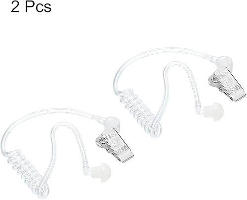 Miniatura 3 de MECCANIXITY Auricular Agent Secret - Auricular de repuesto para auriculares de audio de radio de 2 vías, paquete de 2