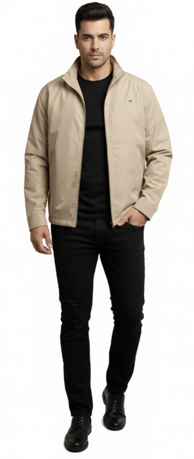 Men's Cotton Mock Neck Jacket-picture-37
