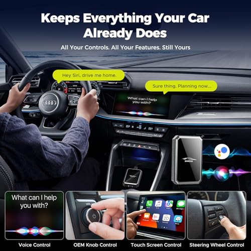 LAMTTO 2-in-1 Wireless CarPlay Adapter, HD Media Port for TV Stick/Switch by LAMTTO - Image 4