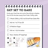 EverFree Gluten-Free Baking Mixes - Pack of 3 | Cookie, Cake, Bread & Pizza Mix | Vegan Friendly, Dairy Free | Premium Baking Essentials (Pack of 3, Cake Mix) - Image 6
